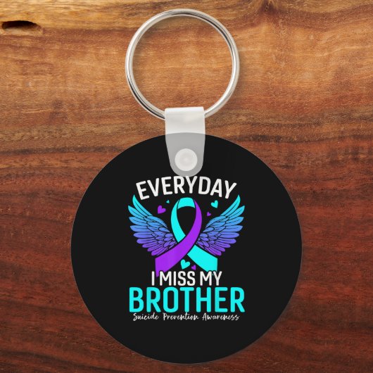 Suicide Awareness Shirt Brother Suicide Prevention Sleutelhanger (Voorkant)