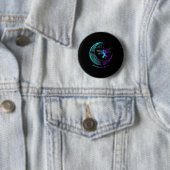Suicide Awareness Shirt Dragonfly Moon Suicide Pre Ronde Button 5,7 Cm (In situ)