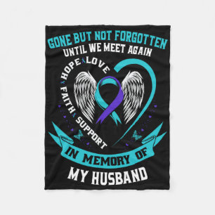 Suicide Awareness Shirt Husnd verdwenen, maar niet Fleece Deken
