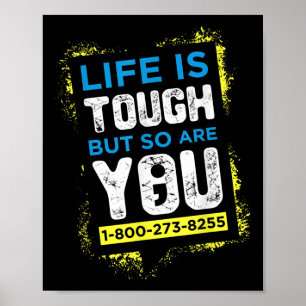 Suicide Awareness Shirt Mannen Vrouwen Het leven i Poster
