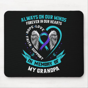 Suicide Awareness Shirt Opa Mannen vrouwen voorkom Muismat