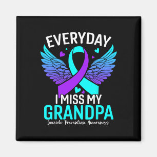 Suicide Awareness Shirt Opa Zelfmoordpreventie Magneet