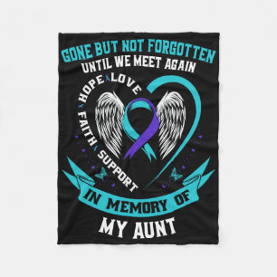 Suicide Awareness Shirt Tante Mannen Vrouwen Preve Fleece Deken