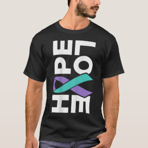 Suicide Awareness - Sideways Hoop Liefde Preventie T-shirt