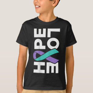 Suicide Awareness - Sideways Hoop Liefde Preventie T-shirt