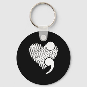 Suicide Awareness - Suicide Preventie Hart Semic Sleutelhanger