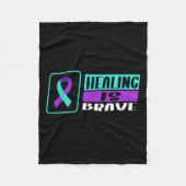 Suicide Awareness Suicide Prevention Suprt Survivo Fleece Deken (Voorkant)