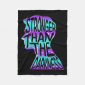 Suicide Awareness Suicide Prevention Suprt Survivo Fleece Deken (Voorkant)