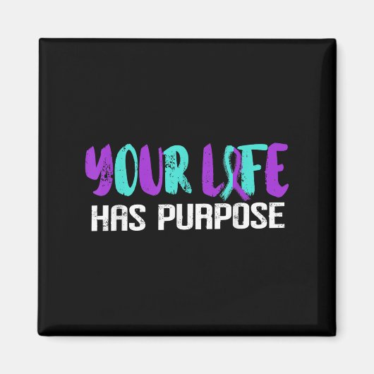 Suicide Awareness Suicide Prevention Suprt Survivo Magneet (Voorkant)