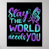 Suicide Awareness Suicide Prevention Suprt Survivo Poster (Voorkant)