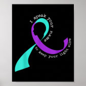 Suicide Awareness Suicide Prevention Suprt Survivo Poster (Voorkant)