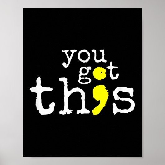 Suicide Awareness Support Positieve Quote Poster (Voorkant)