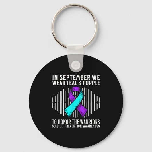 Suicide Awareness Suprt Suicide Prevention Awarene Sleutelhanger (Voorkant)
