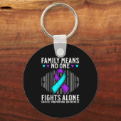 Suicide Awareness Suprt Suicide Prevention Awarene Sleutelhanger (Voorkant)