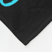 Suicide Awareness Teal &amp; Purple Ribbon Suprt G Fleece Deken (Hoek)