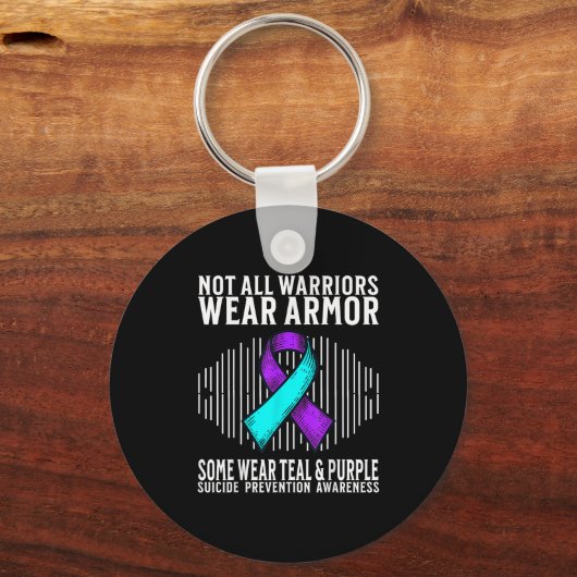 Suicide Awareness Warrior Suicide Prevention Aware Sleutelhanger (Voorkant)