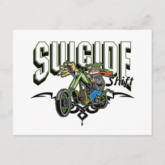 Suicide Biker Briefkaart (Voorkant)