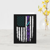 Suicide Depression Design voor een preventie Aware Kaart (Gele Bloem)