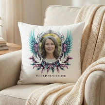 Suicide Loss Memorial Angel Wing Custom Photo Poem