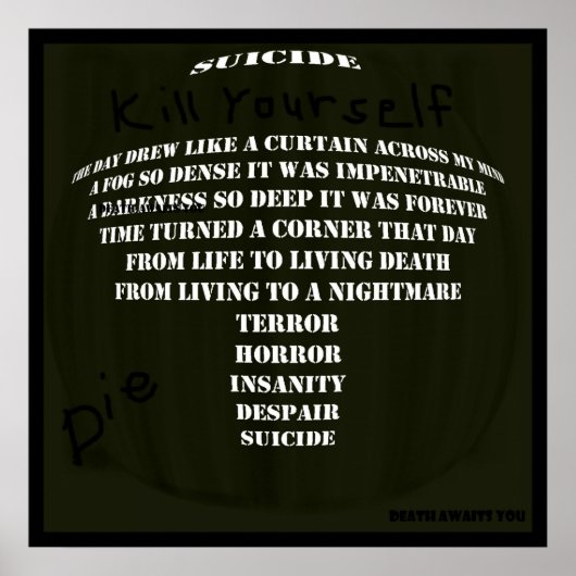 Suicide Poster (Voorkant)