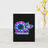 Suïcide preventie Awareness Butterfly Semicolon Kaart (Gele Bloem)