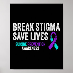 Suïcide Preventie Ondersteuning Verbreek Stigma Ze Poster