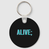 Suicide Prevention Alive _ I For Suprters Sleutelhanger (Voorkant)
