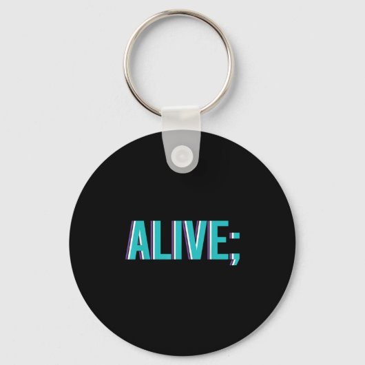 Suicide Prevention Alive _ I For Suprters Sleutelhanger (Voorkant)