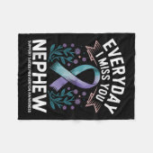 Suicide Prevention Awareness Aunts  Fleece Deken (Voorkant (Horizontaal))