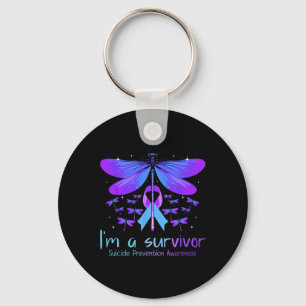 Suicide Prevention Awareness Butterfly Geen verhaa Sleutelhanger
