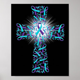 Suicide Prevention Awareness Cross Poster