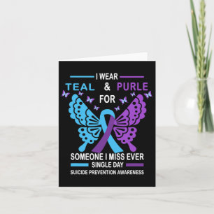 Suicide Prevention Awareness Design I Draag Blauwg Kaart