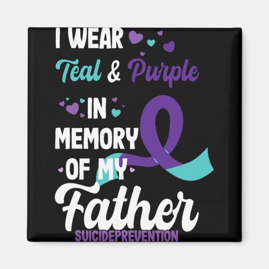 Suicide Prevention Awareness In Memory Of Father Magneet (Voorkant)