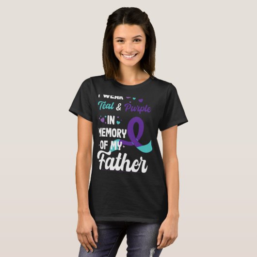 Suicide Prevention Awareness In Memory Of Father T-shirt (Voorkant volledig)
