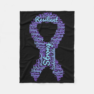 Suicide Prevention Awareness Maand Lint met STR Fleece Deken