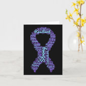 Suicide Prevention Awareness Maand Lint met STR Kaart (Gele Bloem)
