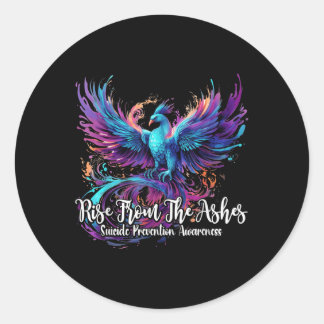 Suicide Prevention Awareness PACUTE SS Schattigee  Ronde Sticker