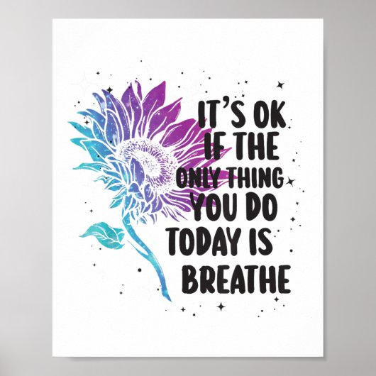 Suicide Prevention Awareness Purple And Teal  Poster (Voorkant)