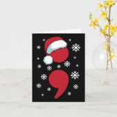 Suicide Prevention Awareness Santa Claus Hat Kaart (Gele Bloem)