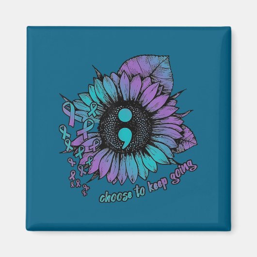 Suicide Prevention Awareness Shirt Choose To Keep  Magneet (Voorkant)