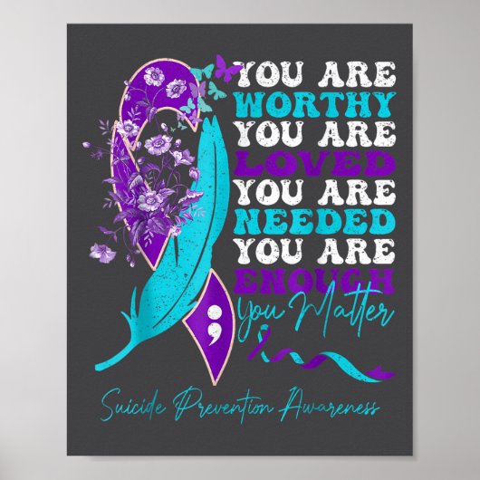 Suicide-prevention Awareness-sitive-motivational-s Poster (Voorkant)