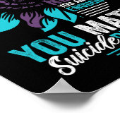 Suicide Prevention Awareness U bent het waard om g Poster (Hoek)