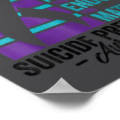 Suicide Prevention Awareness You Are Worthy Loved  Poster (Hoek)