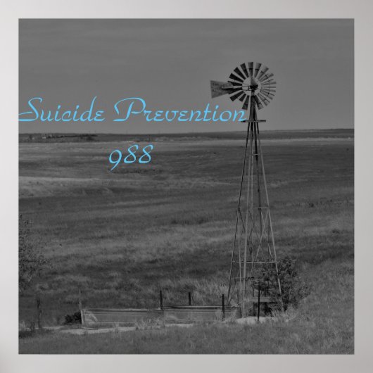 Suicide Prevention hotline Motivational Poster (Devant)