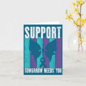 Suicide Prevention Suprt Tomorrow _ I For Suprters Kaart (Gele Bloem)