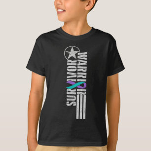 Suicide Prevention Warrior Survivor - Militair ver T-shirt