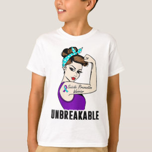 Suicide Prevention Warrior Unbreakable Perfect Str T-shirt