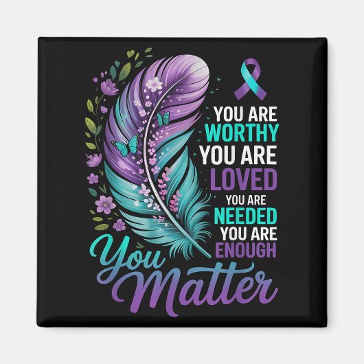 Suicide Prevention You Mental Health Awareness Wom Magneet (Voorkant)