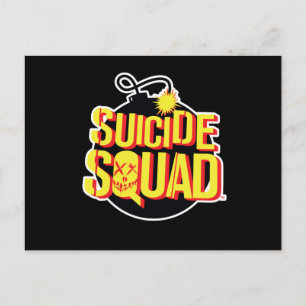 Suicide Squad   Bomb-Logo Briefkaart