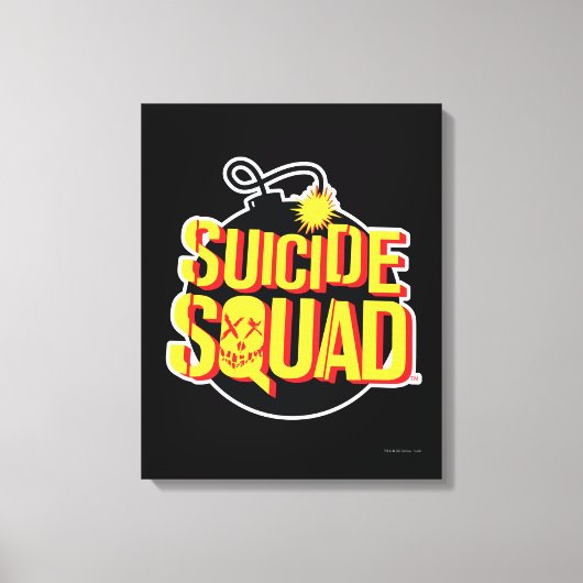 Suicide Squad | Bomb-Logo Canvas Afdruk (Voorkant)
